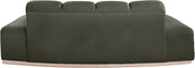 Jace 78.5" Velvet Upholstered Upholstered Loveseat in Green - 44093Green-L