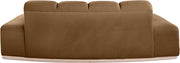 Jace 78.5" Velvet Upholstered Upholstered Loveseat in Saddle - 44093Saddle-L