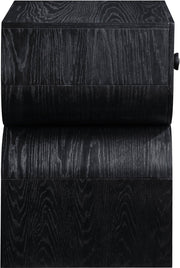 Jace Oak Veneer Night Stand in Black - 383Black-NS