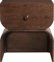 Jace Oak Veneer Night Stand in Brown - 383Brown-NS