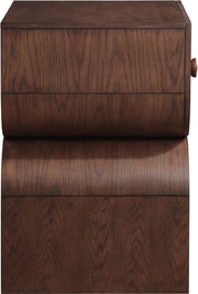 Jace Oak Veneer Night Stand in Brown - 383Brown-NS