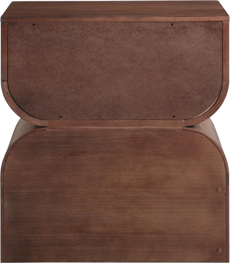 Jace Oak Veneer Night Stand in Brown - 383Brown-NS