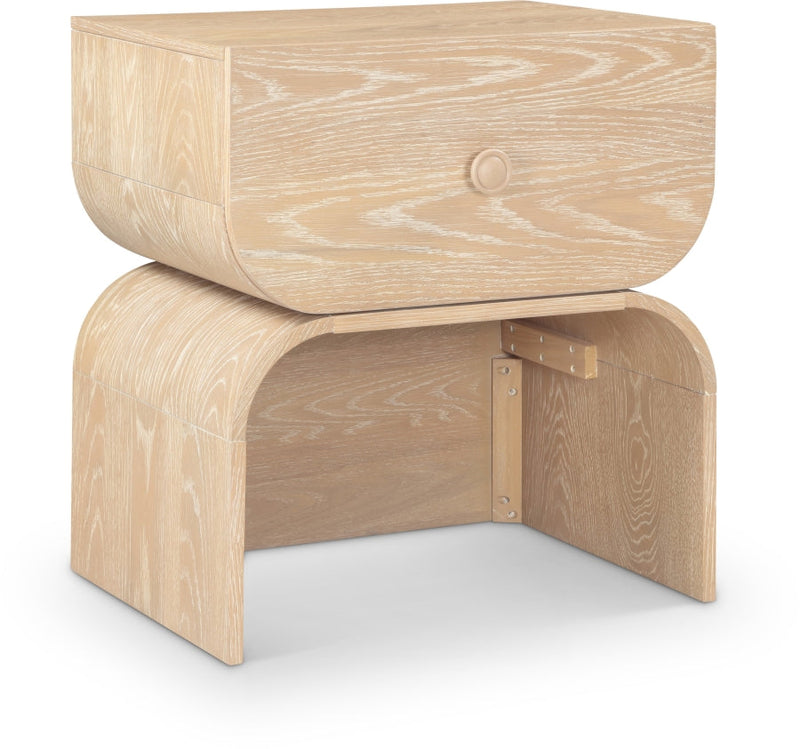 Jace Oak Veneer Night Stand in Natural - 383Natural-NS