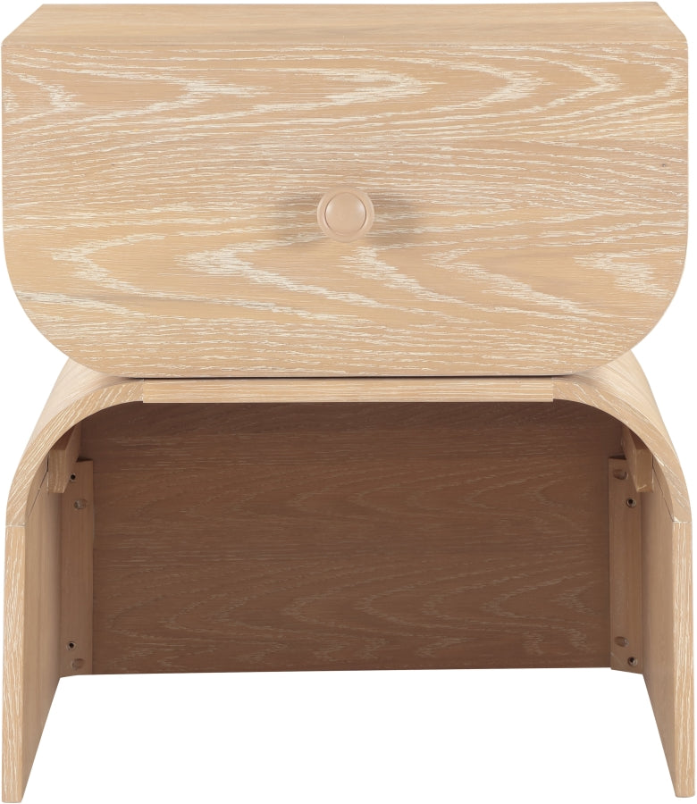 Jace Oak Veneer Night Stand in Natural - 383Natural-NS