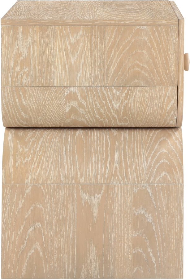 Jace Oak Veneer Night Stand in Natural - 383Natural-NS