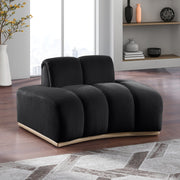 Jace Velvet Upholstered Accent Chair in Black - 44093Black-C