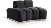 Jace Velvet Upholstered Accent Chair in Black - 44093Black-C