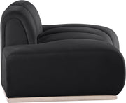 Jace Velvet Upholstered Accent Chair in Black - 44093Black-C