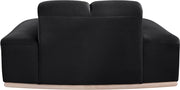 Jace Velvet Upholstered Accent Chair in Black - 44093Black-C
