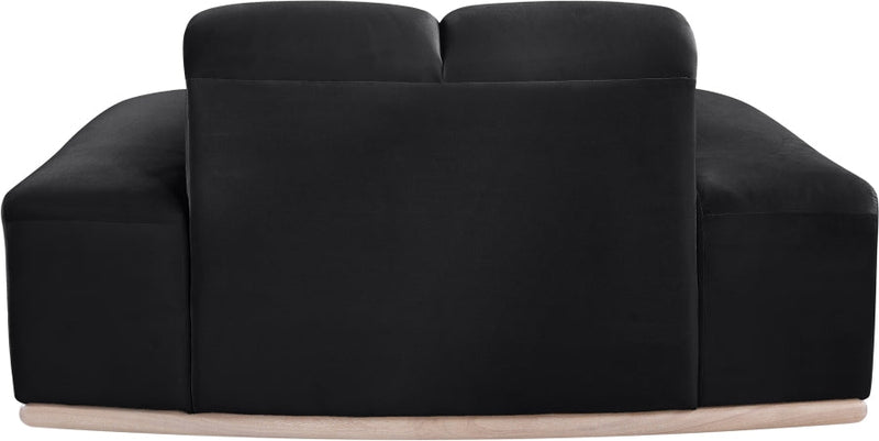 Jace Velvet Upholstered Accent Chair in Black - 44093Black-C
