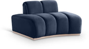 Jace Velvet Upholstered Accent Chair in Blue - 44093Navy-C