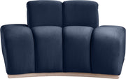 Jace Velvet Upholstered Accent Chair in Blue - 44093Navy-C
