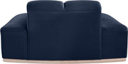 Jace Velvet Upholstered Accent Chair in Blue - 44093Navy-C
