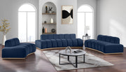 Jace Velvet Upholstered Accent Chair in Blue - 44093Navy-C