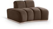 Jace Velvet Upholstered Accent Chair in Brown - 44093Brown-C