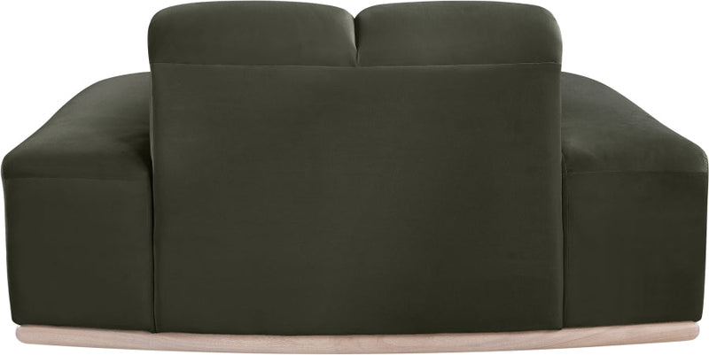 Jace Velvet Upholstered Accent Chair in Green - 44093Green-C