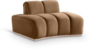 Jace Velvet Upholstered Accent Chair in Saddle - 44093Saddle-C