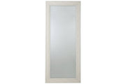 Jacee Antique White Floor Mirror - Gate FurnitureMirror