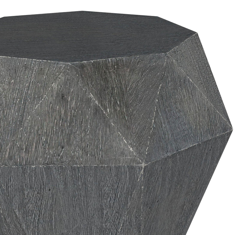 Jacinto Octagonal Solid Mango Wood Side Table Grey - 931159