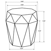 Jacinto Octagonal Solid Mango Wood Side Table Natural Brown - 931158