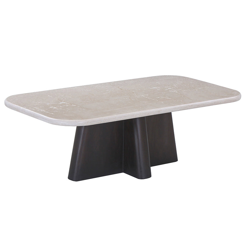 Jacory Coffee Table w/Bottocino Marble Top - LV04765