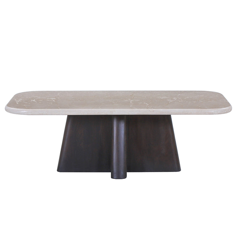 Jacory Coffee Table w/Bottocino Marble Top - LV04765