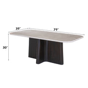 Jacory Dining Table w/Bottocino Marble Top - DN04775