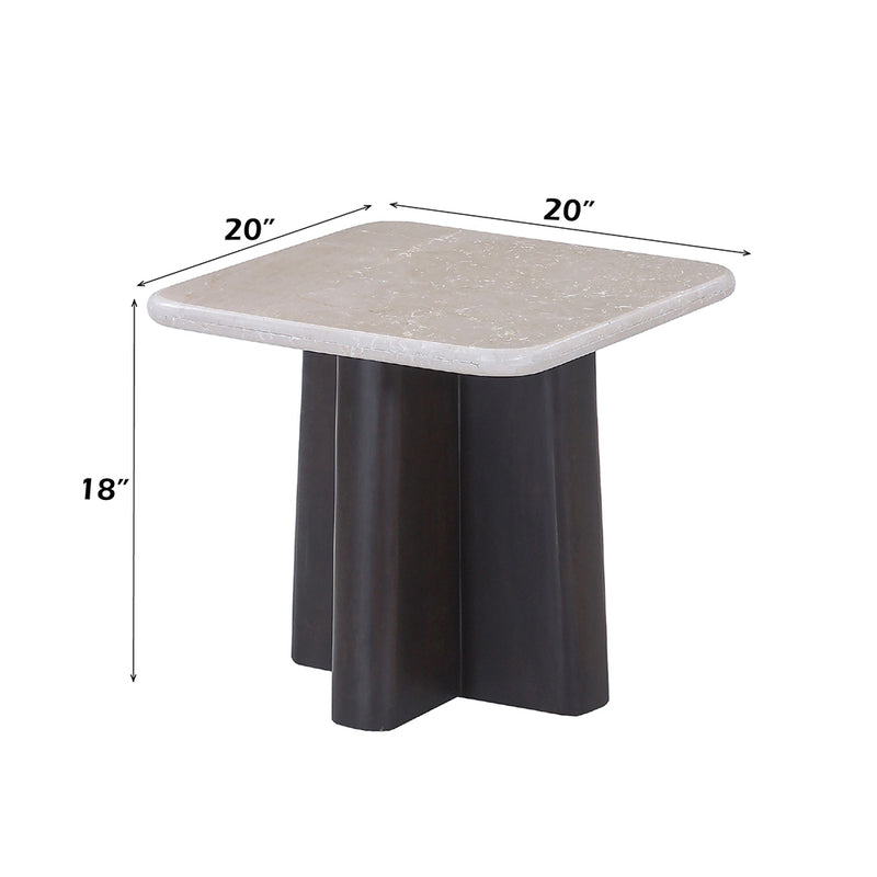 Jacory End Table w/Bottocino Marble Top - LV04766