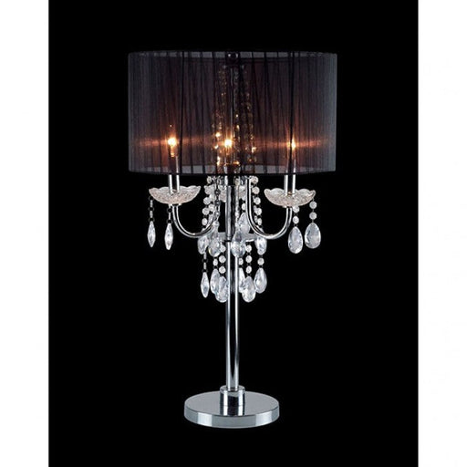 Jada Chrome/Black Table Lamp - L76733BK-T