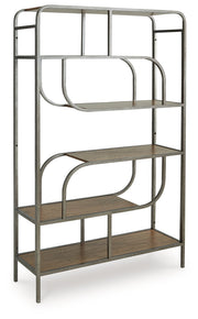 Jaddon Brown/Antique Silver Bookcase - A4000587