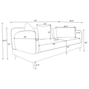 Jade 2-piece Chenille Upholstered Sofa Set Green - 509131-S2