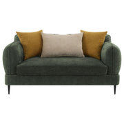 Jade 2-piece Chenille Upholstered Sofa Set Green - 509131-S2
