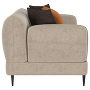 Jade 2-piece Chenille Upholstered Sofa Set Latte - 509411-S2