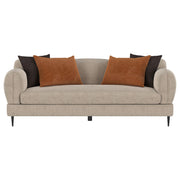 Jade 2-piece Chenille Upholstered Sofa Set Latte - 509411-S2