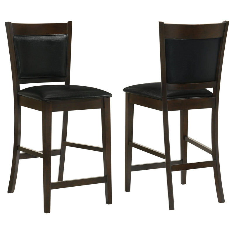 Jaden Upholstered Counter Chair Espresso (Set of 2) - 100959