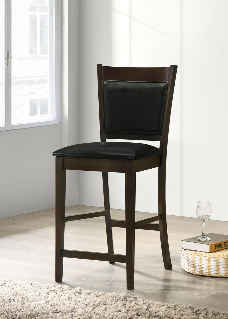 Jaden Upholstered Counter Chair Espresso (Set of 2) - 100959