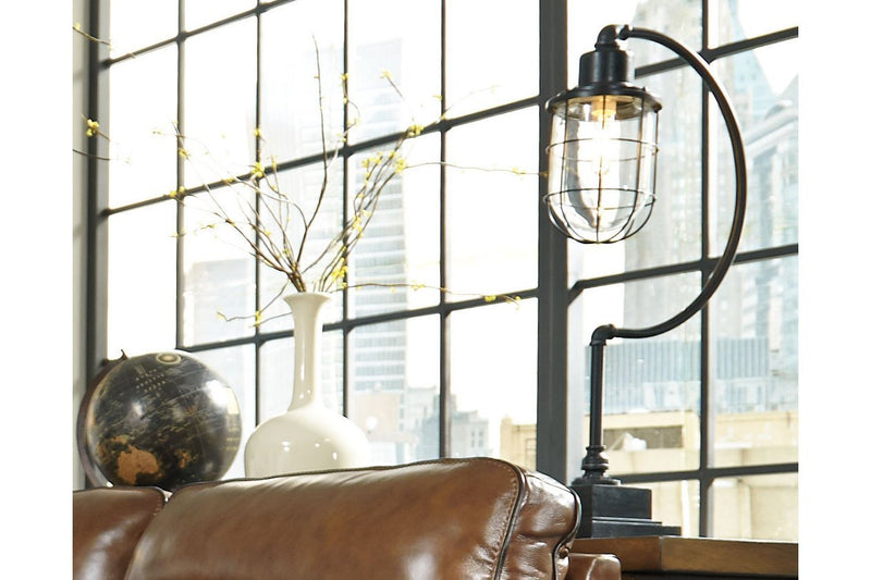 Jae Antique Black Desk Lamp - Gate FurnitureTable Lamp