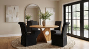 Jaelynn Upholstered Dining Side Chair Charcoal (Set of 2) - 107052CHAR