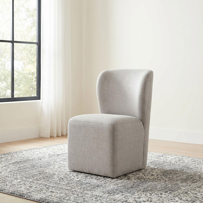 Jaelynn Upholstered Parsons Dining Side Chair Beige (Set of 2) - 107052BEI