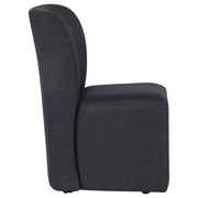 Jaelynn Upholstered Parsons Dining Side Chair Charcoal (Set of 2) - 107052CHAR