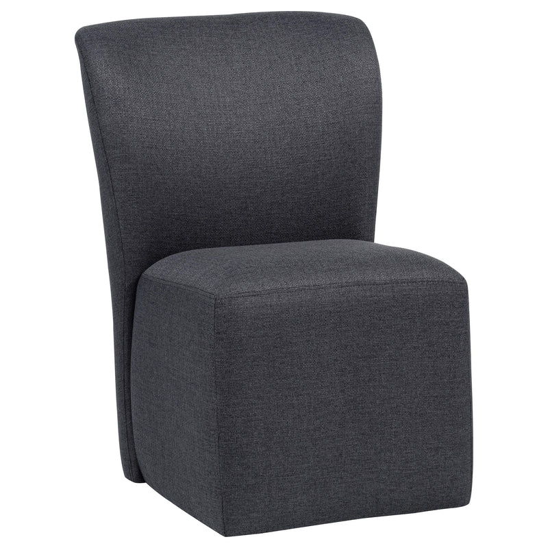 Jaelynn Upholstered Parsons Dining Side Chair Charcoal (Set of 2) - 107052CHAR