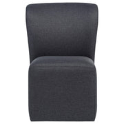 Jaelynn Upholstered Parsons Dining Side Chair Charcoal (Set of 2) - 107052CHAR