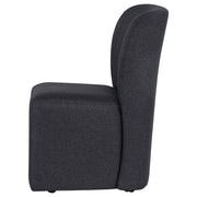 Jaelynn Upholstered Parsons Dining Side Chair Charcoal (Set of 2) - 107052CHAR