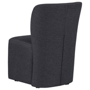 Jaelynn Upholstered Parsons Dining Side Chair Charcoal (Set of 2) - 107052CHAR