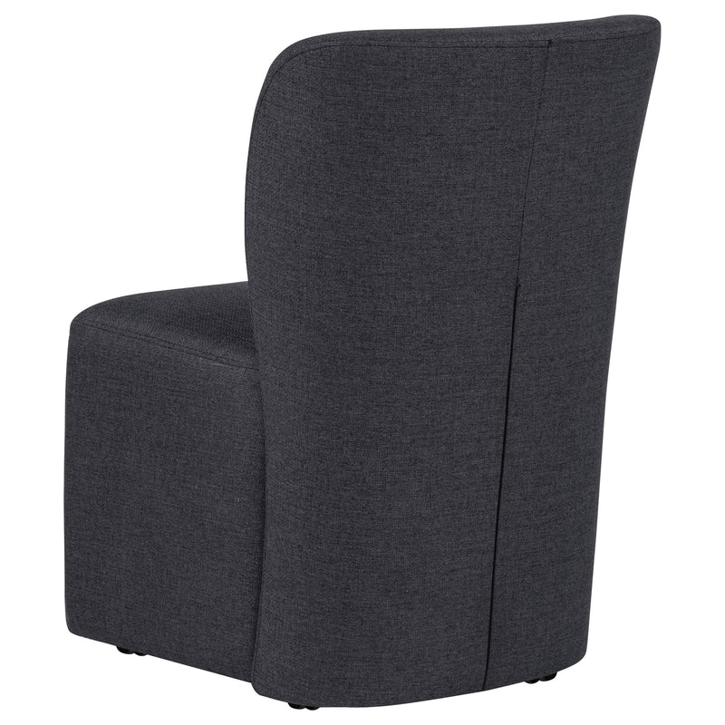 Jaelynn Upholstered Parsons Dining Side Chair Charcoal (Set of 2) - 107052CHAR