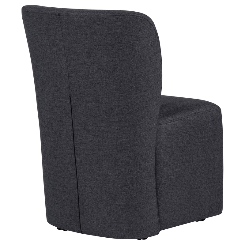 Jaelynn Upholstered Parsons Dining Side Chair Charcoal (Set of 2) - 107052CHAR