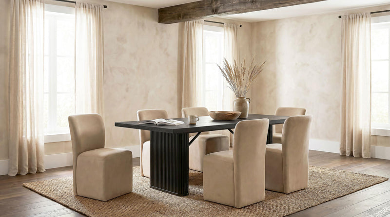 Jaelynn Upholstered Parsons Dining Side Chair Tan (Set of 2) - 107052TAN