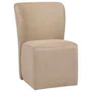 Jaelynn Upholstered Parsons Dining Side Chair Tan (Set of 2) - 107052TAN