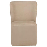 Jaelynn Upholstered Parsons Dining Side Chair Tan (Set of 2) - 107052TAN