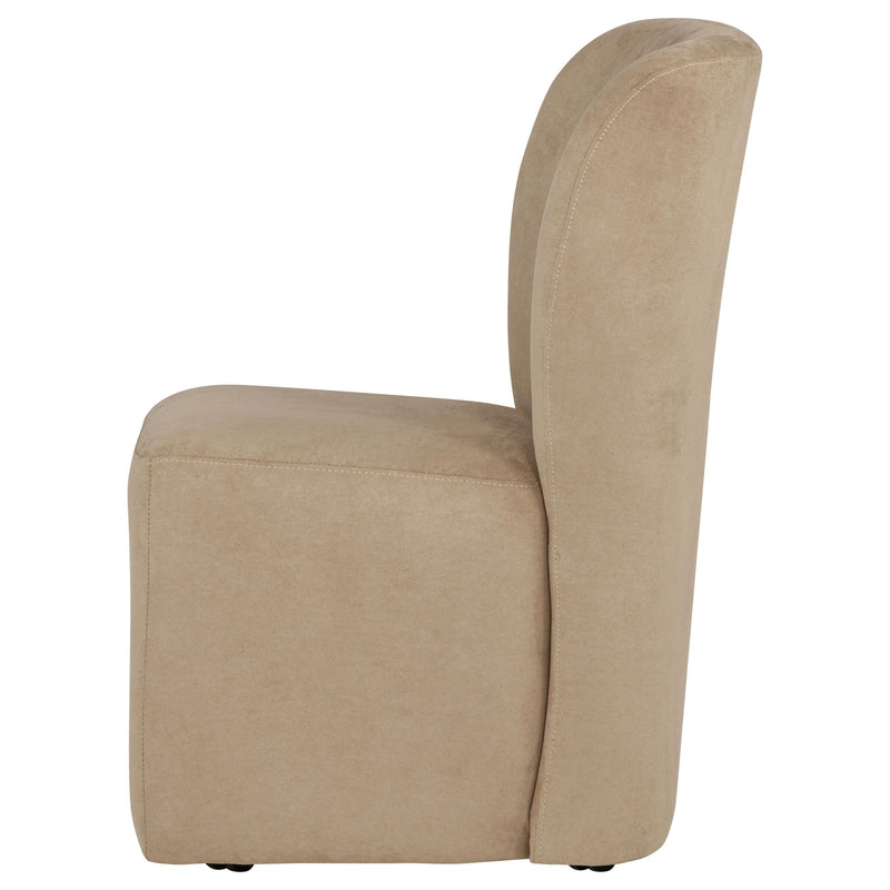Jaelynn Upholstered Parsons Dining Side Chair Tan (Set of 2) - 107052TAN